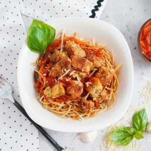 Air Fried Eggplant Pasta