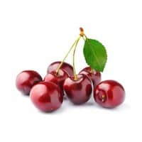 cherries on white background