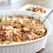 Cranberry Stuffing With Vegan Sausage