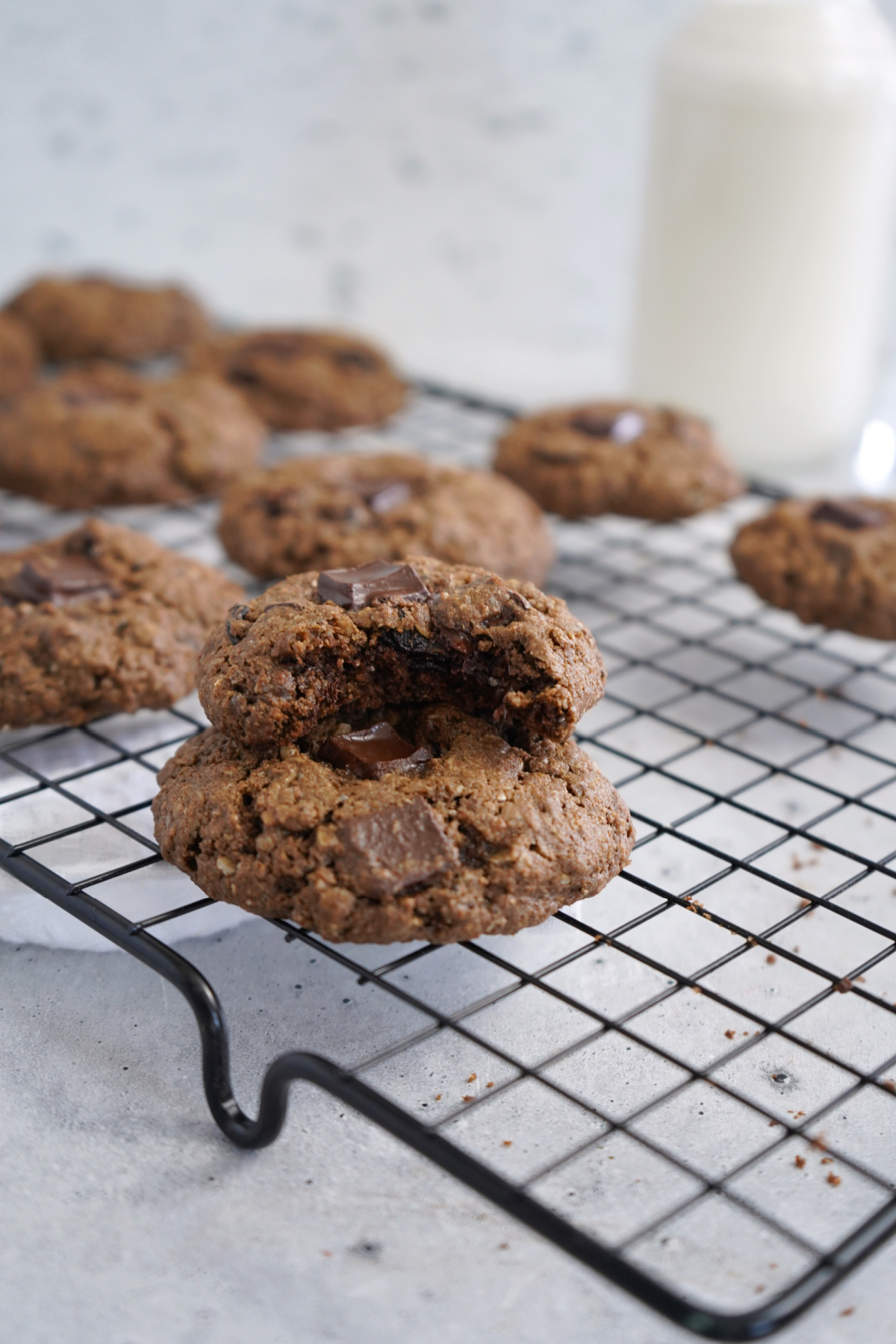 Healthy Dark Chocolate Cherry Cookies