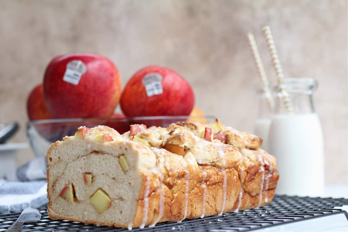 Gluten Free Apple Cinnamon Pull Apart Bread 