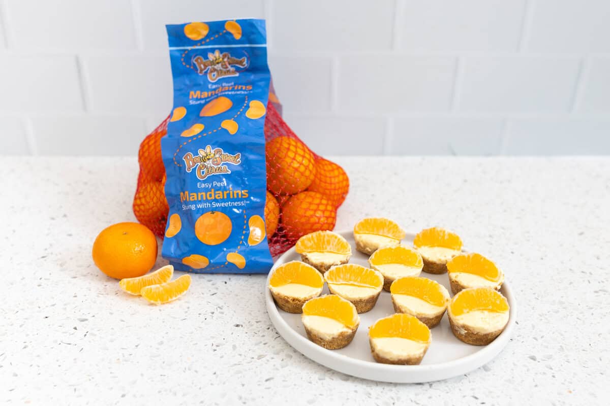 No Bake Mandarin Tartlets