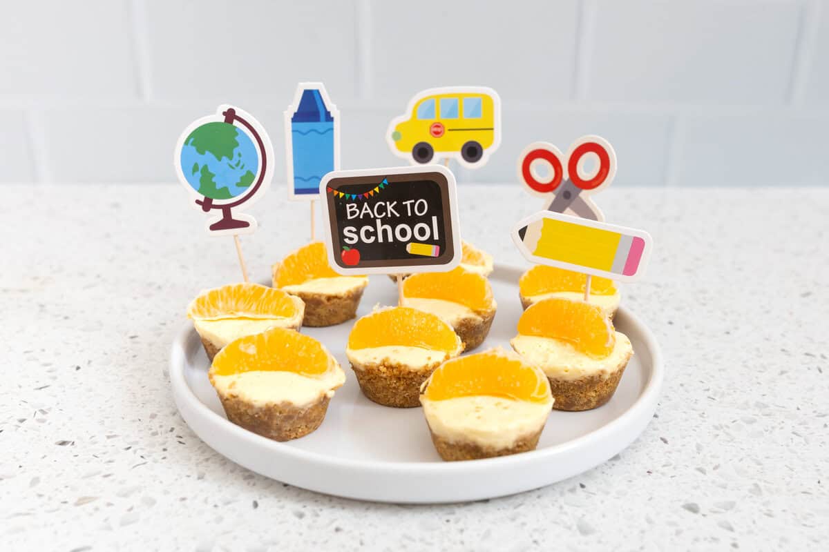 No Bake Mandarin Tarts