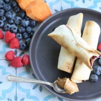 Air Fryer PBJ Sweetpotato Taquitos