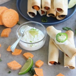 Sweetpotato Taquitos