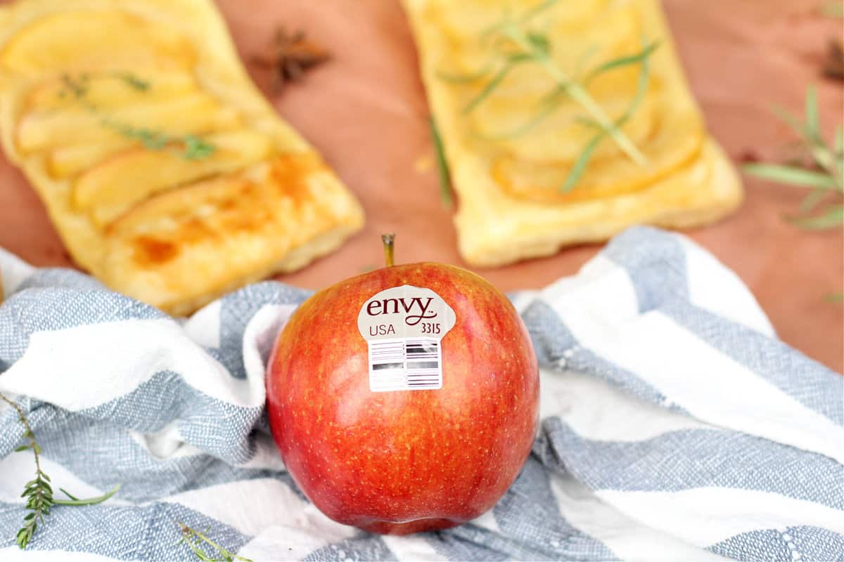 Upside Down Puff Pastry with apples