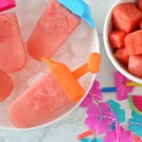 Watermelon Lemonade Popsicles