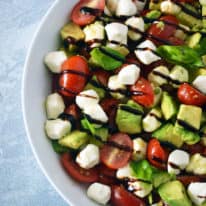 Delicious Avocado Caprese Salad