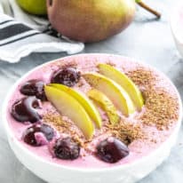 Cherry Pear Smoothie Bowl
