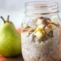 Pear and Almond Overnight Oats