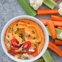 Quick & Easy Roasted Tomato Hummus