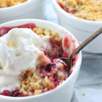 Spiralized Fruit Crumble