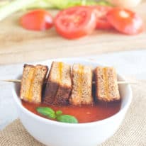 Tomato Soup & Baked Mini Grilled Cheese